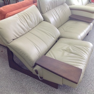 チターノ ベージュ 二人掛けソファー【9651075】