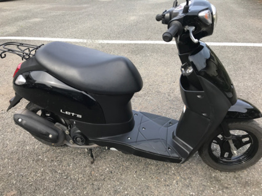 ◆スズキ　現行型レッツ　黒　2017年式　1.4万キロ　4スト　FI  普通に乗れる　福岡市◆