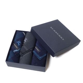AA470 BURBERRY バーバリー ハンカチ3枚セット チ...