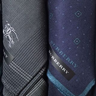 AA470 BURBERRY バーバリー ハンカチ3枚セット チェック ドットの画像