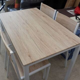 ダイニングセット 4人掛け フレンチカントリー風 椅子4脚 ダイニング