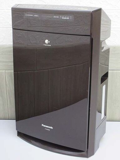 ss1988　中古　パナソニック　加湿空気清浄機　F-VC55XK　ブラウンPanasonic　エコナビ搭載　ナノイー　茶　乾燥対策加湿14畳まで　空気清浄25畳まで　感染予防