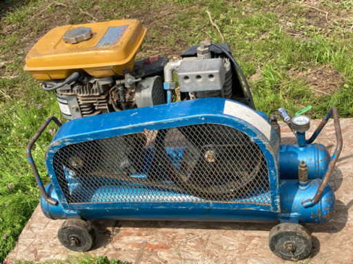 中古 IWATA /イワタ ガソリンエンジン式 エアー コンプレッサー塗装機  静岡県 富士市溌