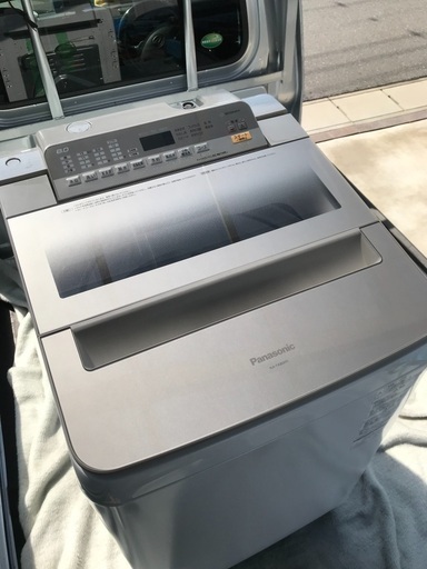 2017年製パナソニック全自動洗濯機容量8キロ美品。千葉県内配送無料。設置無料。