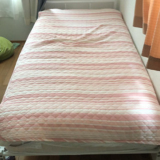 シングルベッド　マットレスセット　4/11までなら2000円引き　ニトリ製　分解済み、引き取りのみ（東区舞松原）の画像