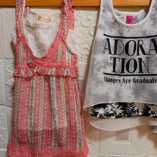 女の子　夏服90　シフォン生地の画像