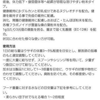 ⏬⤵️ウサギ　強制給餌用　粉末フード　おまけ　ミルクの画像