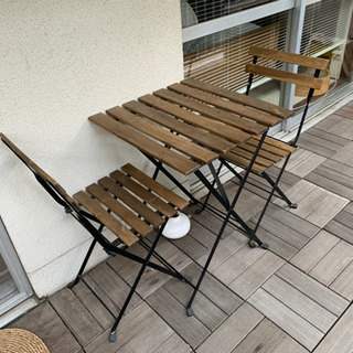 IKEA バルコニー テーブル TÄRNÖ テルノー TARNO