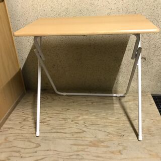 木製 折りたたみテーブル ニトリ 幅70cm×奥行51cm×高さ...