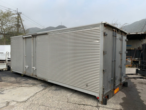 No.497 アルミバン 4ｔ 車 アルミ箱 バイク倉庫 トラックコンテナ コメ保管庫 物置 DIY