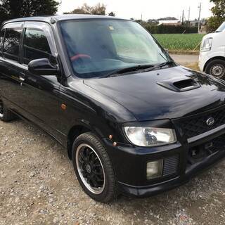 ミラ L700 希少 CR ターボ 4WD 5速MT 車検令和4年7月 ブラックの画像