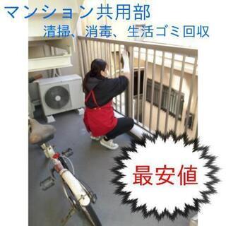 マンション共用部清掃最安値！￥6,600~可能/1ヵ月1回から🆗...
