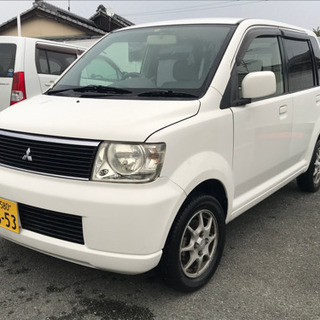 ☆【商談中】すぐ乗れます！軽自動車　EKワゴン　白　車検付き！　...