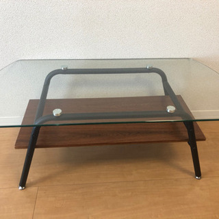 ガラス　ローテーブル　おしゃれ　の画像