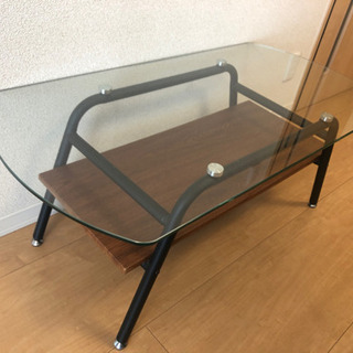 ガラス　ローテーブル　おしゃれ　
