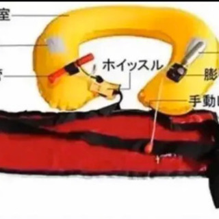 ライフジャケット　ベルトタイプ　(手動膨張式) 　新品 白迷彩の画像
