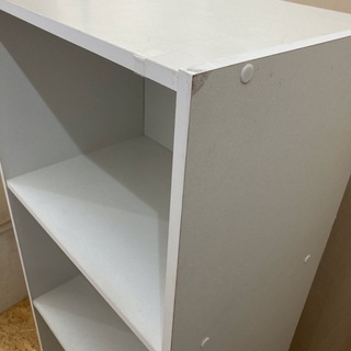 【譲ります】カラーボックス　三段　白の画像