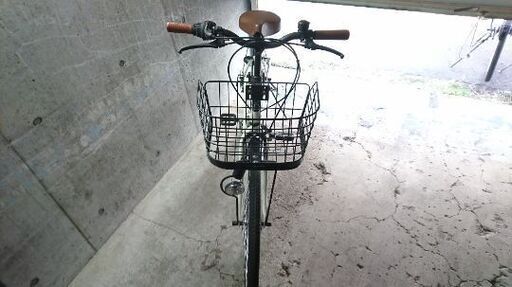 折りたたみ自転車中古 MYPALLAS APHRODITE 外装6段変速 カゴ付き 鍵新品 タイヤ26インチ 