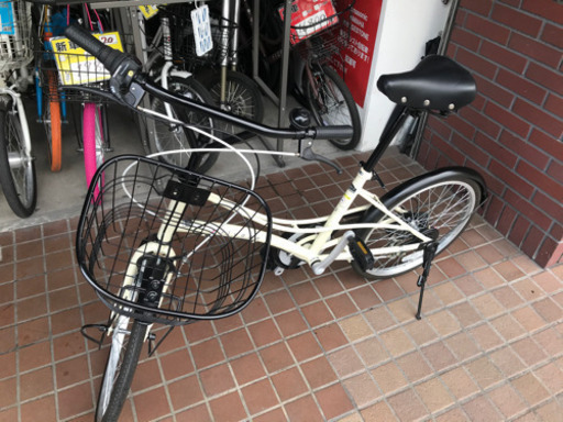 ★美品★20インチ　外装6段変速　かご付き小径車