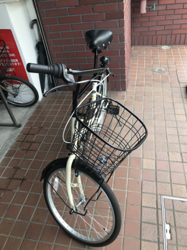 ★美品★20インチ　外装6段変速　かご付き小径車