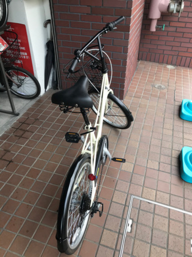★美品★20インチ　外装6段変速　かご付き小径車