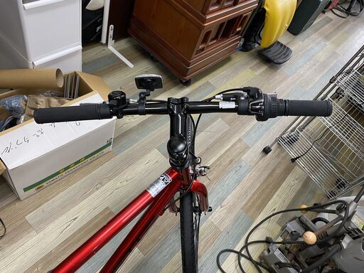 【CORVETTE】シボレー　ロードバイク　美品　赤　自転車　シマノ　6段切替付　