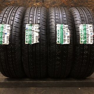 新品 YOKOHAMA ECOS ES31 155/65R13 13インチ 夏タイヤ 4本 ルークス フレアワゴン ネイキッド ワゴンR パレット等　(VTD389) クレジットカード QR決済可能