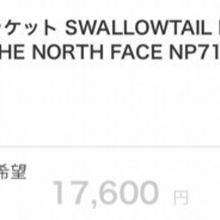 ❣️新品❣️半額❣️  ⛰購入時価格17600円⛰ノースフェイス⛰スワローテイルフーディ⛰ NP71520 の画像