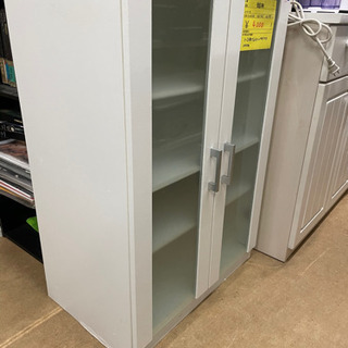 ホワイト食器棚　リサイクルショップ宮崎屋21.4.2Fの画像