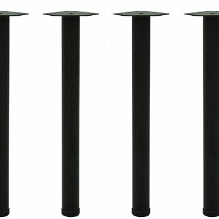 【未使用】エイ・アイ・エス(AIS) テーブル脚4本セットネジ付 高さ70cm マットブラック TL-01 BKの画像