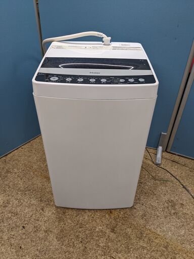 Haier ハイアール 全自動電気洗濯機 2019年製 4.5kg 10分洗濯 しわケア脱水 ステンレス槽