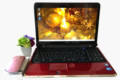美品！Core i5＋4GBで快適です。HDD750GB/Win10/ブルーレイ/カメラ内蔵/LibreOffice/新品無線マウス/FUJITSU AH700/5B