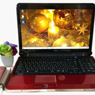 美品！Core i5＋4GBで快適です。HDD750GB/Win10/ブルーレイ/カメラ内蔵/LibreOffice/新品無線マウス/FUJITSU AH700/5B