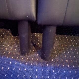 お値下げ中!　イケア　一人がけソファー　フェイクレザー（合成皮革）黒の画像