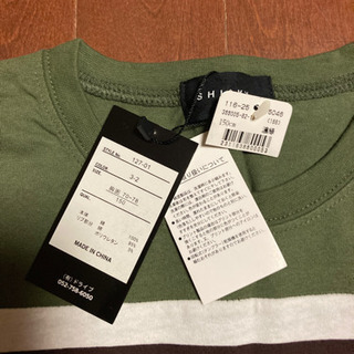 新品150cmカーキ色Tシャツ⑤の画像