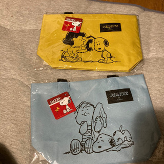 新品スヌーピーランチバッグ２つの画像
