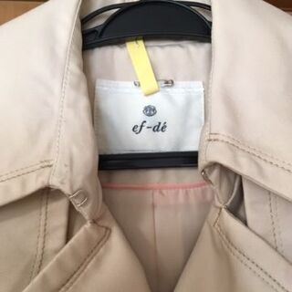 【美品／クリーニング済】ef-de トレンチコート ／代理出品　￥3500-の画像