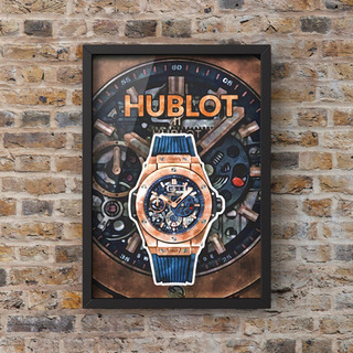 93 HUBLOT ウブロオマージュアートポスター(フレーム付き)