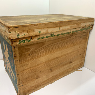 大きな 茶箱 木箱 収納箱 昭和 レトロ の画像