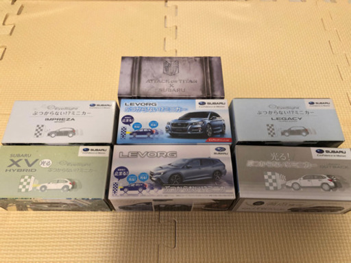 スバル　ぶつからない⁉︎ミニカー7点セット