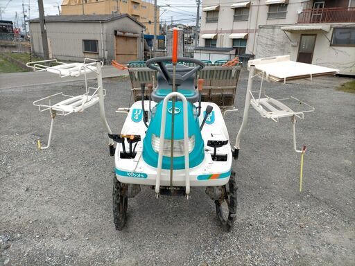 クボタ 田植機 JJ4 SP 兵庫県 三田市発 動画有 4.3馬力 4条 リコイル クランク あぜこえアーム付き 農機具 田植え 中古 現状