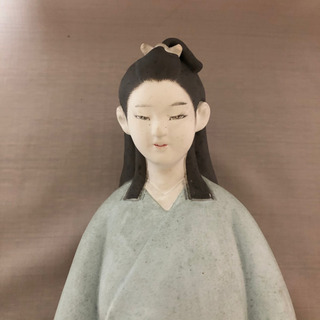 博多人形　ガラスケース共。