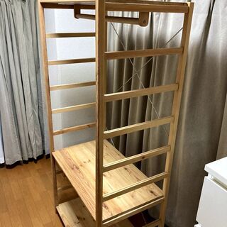 急募_無印良品_パイン材ユニットシェルフ・ワードローブ 幅86ｘ...