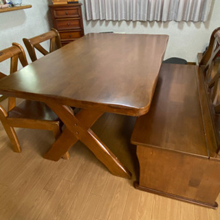 ダイニングテーブル6点セット（中古品）の画像