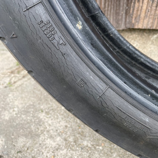値下げwバイク用タイヤ前後セット2の画像
