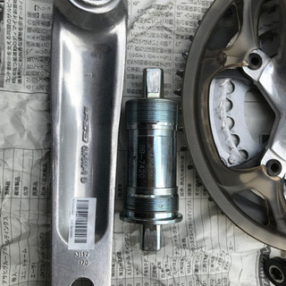 【受付終了】自転車クランク部品セット　チェーンの画像