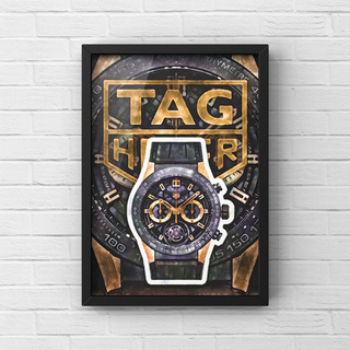 96 TAG HEUERタグホイヤーオマージュアートポスター(フレーム付き) の画像