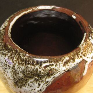 飴釉三段花入の画像