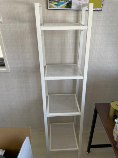 美品　IKEA LERBERG レールベリ　シェルフ　ホワイト
