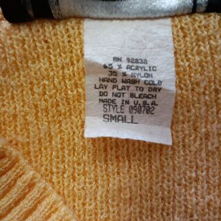 MADE IN U.S.A Ｖネックノースリーブレディースの画像